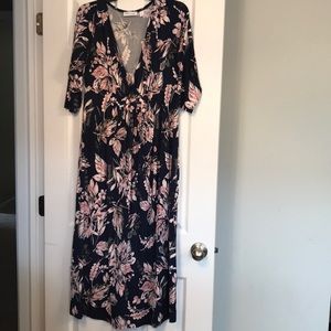 Maternity maxi dress